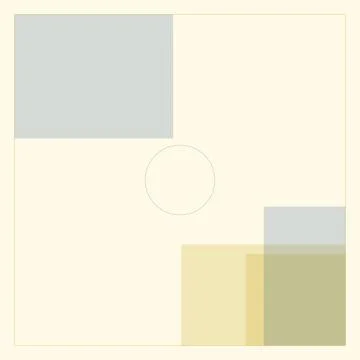 Minimalist abstract graphic composition with geometric shapes and soft past.. Stock Illustration
