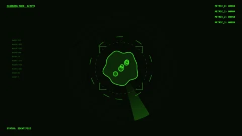 Minimalist abstract green circle logo animation on black screen Stock Footage 344638894