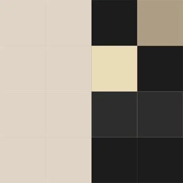 Minimalist abstract grid design with geometric squares in neutral color tones Stock Illustration