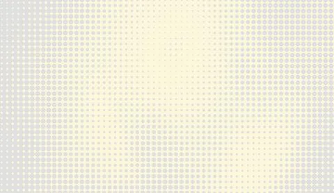 Minimalist abstract halftone dot pattern background in soft yellow and pale Stock Illustration