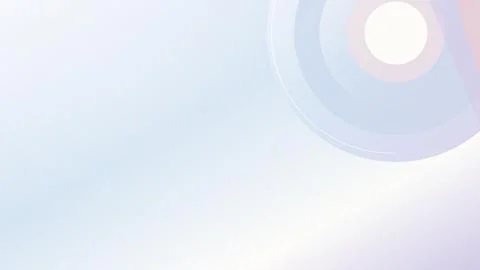 Minimalist abstract light circle on soft gradient background Stock Illustration