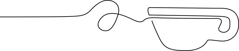 Minimalist abstract line art loop design Vector 스톡 일러스트