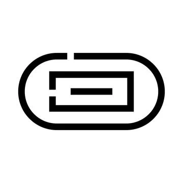 Minimalist abstract logo design with geometric elements Stock Illustration