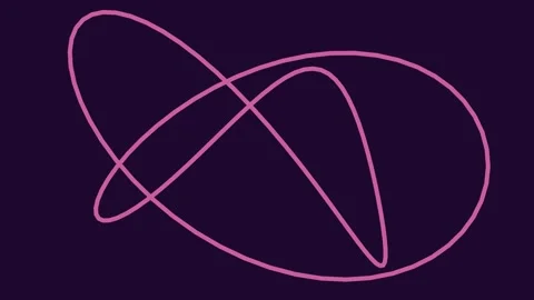 Minimalist abstract loop of connection and infinity design graphic element Stock Footage 343631529