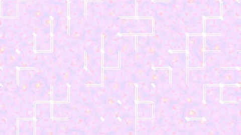 Minimalist abstract maze pattern on soft pastel pink background Stock Footage 336264138