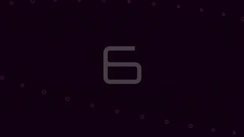Minimalist Abstract Nine Digit Number Count on Black Screen Stock Footage 342206273