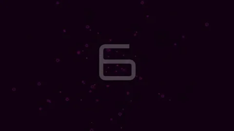 Minimalist abstract number nine display on black background Stock Footage 342206278