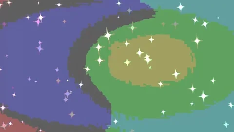 Minimalist Abstract Pattern: Clean Digital Loop with Subtle Particle Motion Stock Footage 283453226