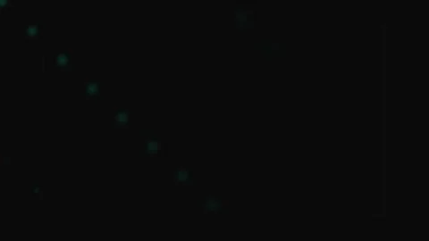 Minimalist abstract pattern of soft glowing green dots on a black background 動画素材 339619171