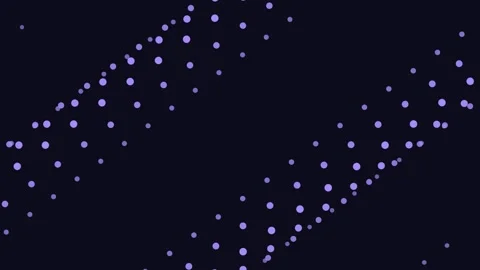 A minimalist abstract pattern of soft purple dots on a deep black background Stock-Footage 335117210