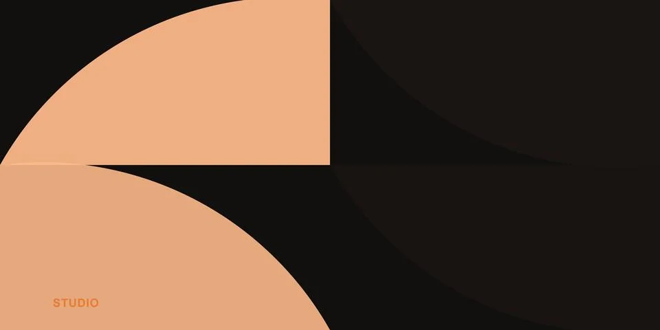 Minimalist abstract peach gradient background design Stock Illustration
