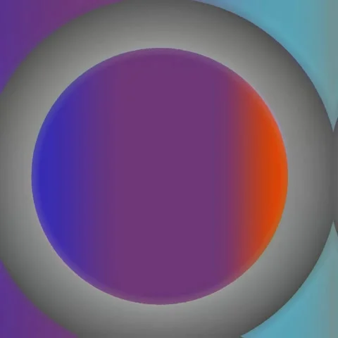 Minimalist Abstract Pulse - Gradient Circle Loop Stock Footage 333758726