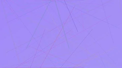 Minimalist abstract purple background with random thin colorful geometric l.. Stock Illustration
