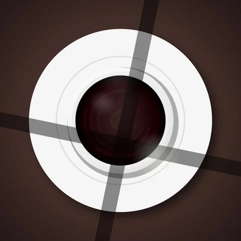 Minimalist abstract radar sweep interface with geometric crosshair focus poin Stock Footage 344778103