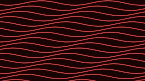 Minimalist abstract red wave lines pattern background animation Stock Footage 343632986