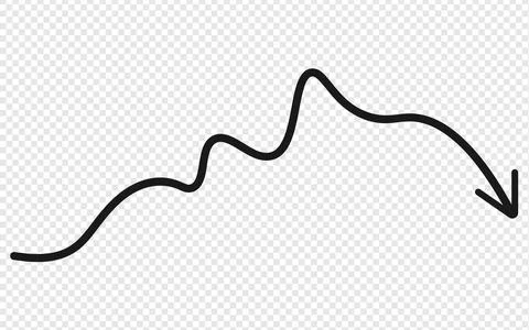 Minimalist abstract scribble line. Stock Illustration