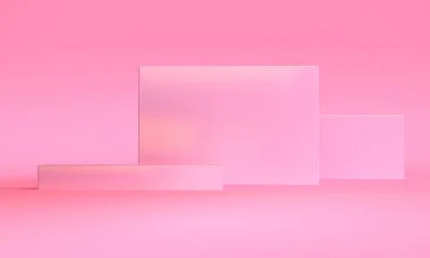 Minimalist abstract shape scene, 3d rendering. Stock Illustration
