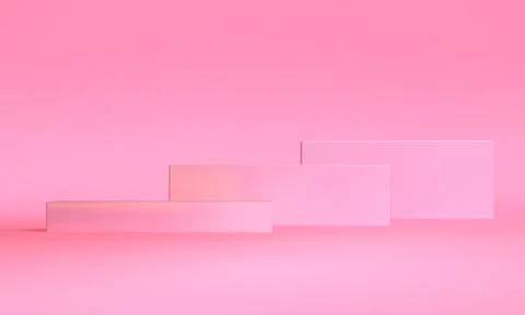 Minimalist abstract shape scene, 3d rendering. Stock Illustration