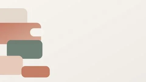 Minimalist abstract smartphone app interface mockup with layered geometric .. Stock Illustration