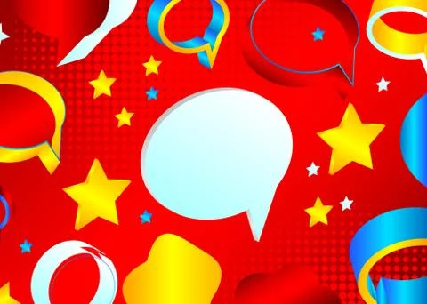 Minimalist abstract speech bubble pattern background with gradient geometric  イラスト素材