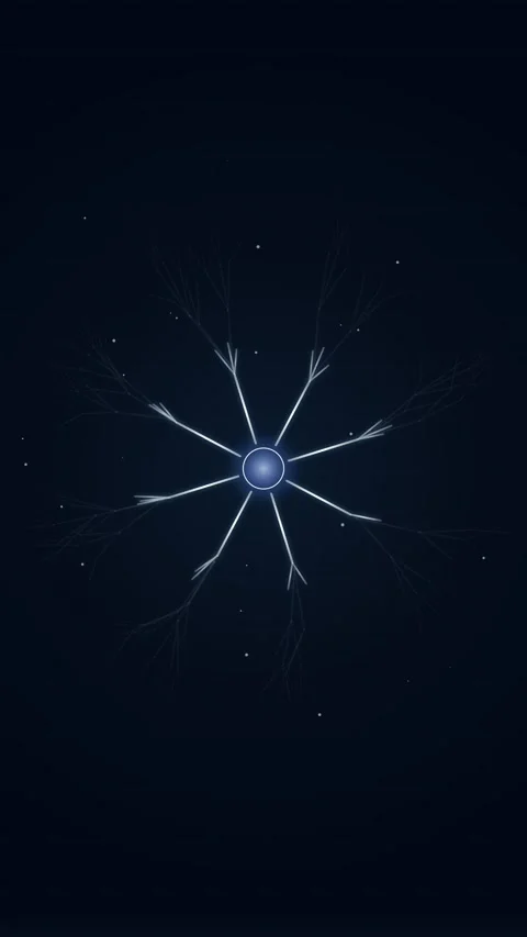 Minimalist abstract starry night constellation pattern on dark blue backgroun Stock Footage 344943712