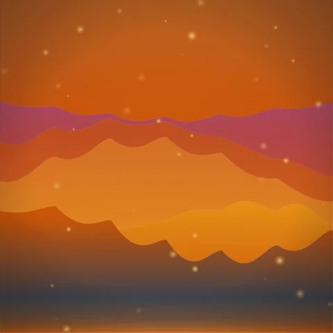 Minimalist abstract sunrise gradient backdrop with warm orange and deep blu.. Stock Footage 345688792