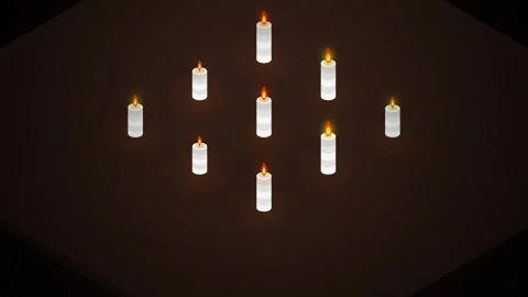 Minimalist abstract video background featuring glowing white particles on d.. Stock Footage 344516224