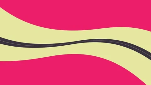 Minimalist abstract wave motion background, with dynamic color transitions Stock Footage 339621534