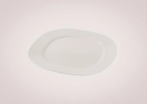 Minimalist abstract white geometric shape design Stock Photos