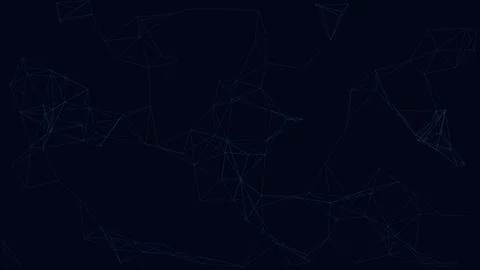 Minimalist abstract wireframe map design on dark background Stock Illustration