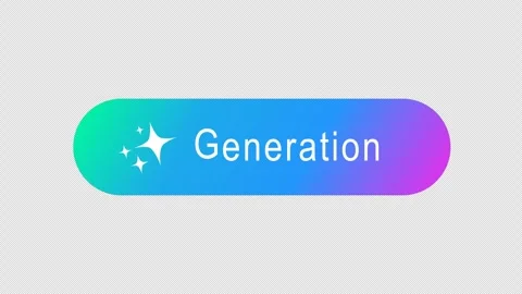 Minimalist ai artificial intelligence button with sparkle animation. Stock Footage 340495809