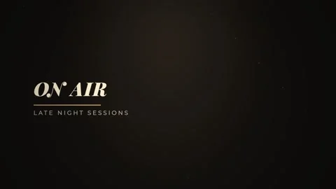 Minimalist 'On Air' Broadcast Graphics Intro for Late Night Studio Shows Stock Footage 336879763