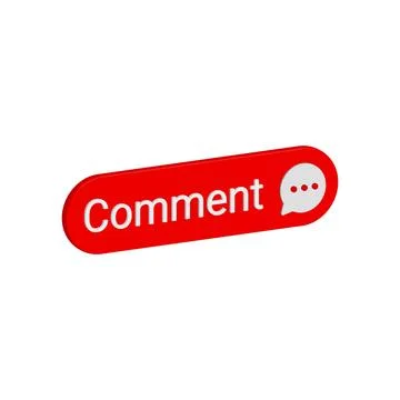 A minimalist and stylish comment button design, Stock Illustration