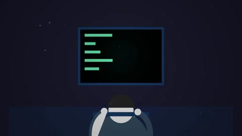Minimalist Animated Concept of Software Programming Development Stock Footage 346738212