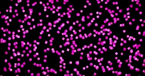 Minimalist animated looping background. random flying pink cubes rain Video stock 133269439