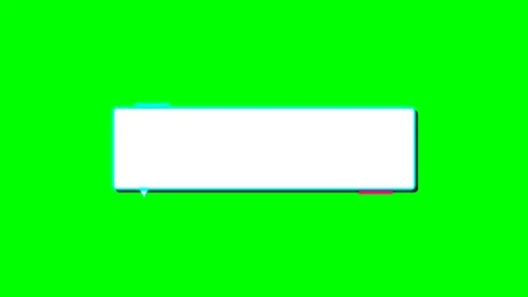 Minimalist Animated Lower Third Graphic on Green Screen Stock Footage 348191423