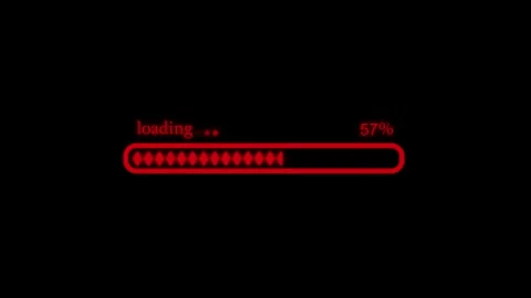Minimalist Animated Waiting Indicator, Clean Minimal Buffering Bar Animation Stock Footage 309965496