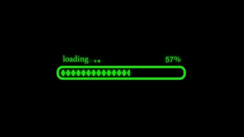 Minimalist Animated Waiting Indicator, Clean Minimal Buffering Bar Animation Stock Footage 309965504