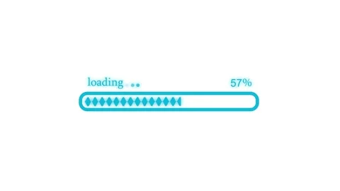 Minimalist Animated Waiting Indicator, Clean Minimal Buffering Bar Animation Stock Footage 309965520