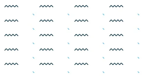 Minimalist animated wave pattern background, abstract geometric motion Video stock 347300912