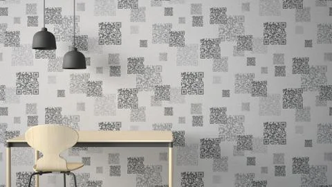Minimalist architect designer concept, table desk and chair, kitchen or offic Illustrazione stock
