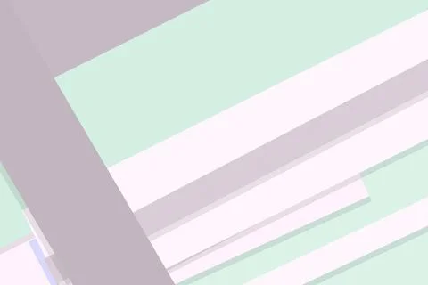 A minimalist architectural corridor features mint and lavender pastel panel.. Stock Illustration