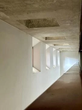 Minimalist architectural interior Stock Photos