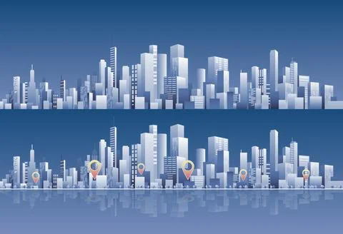 Minimalist architecture background. Vector illustration Illustrazione stock