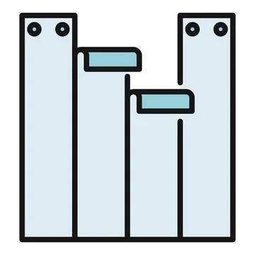 Minimalist architecture icon representing building or structure Stock Illustration