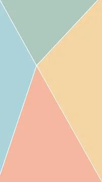 A minimalist arrangement of intersecting triangular fields in muted pastel .. Stock Illustration