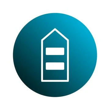 Minimalist up arrow icon design on gradient blue circle perfect for navigat.. 스톡 일러스트