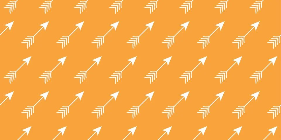 Minimalist Arrow Seamless Pattern Background 库存插图