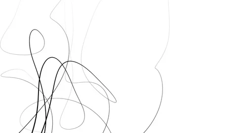 Minimalist background in dynamic graphic style - black on white (FULL HD) Video stock 73747733