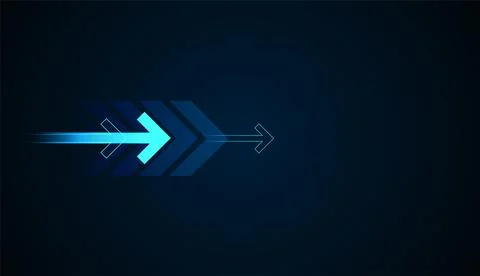 A minimalist background with glowing Arrows in Light blue highlights forwar.. Stock Illustration
